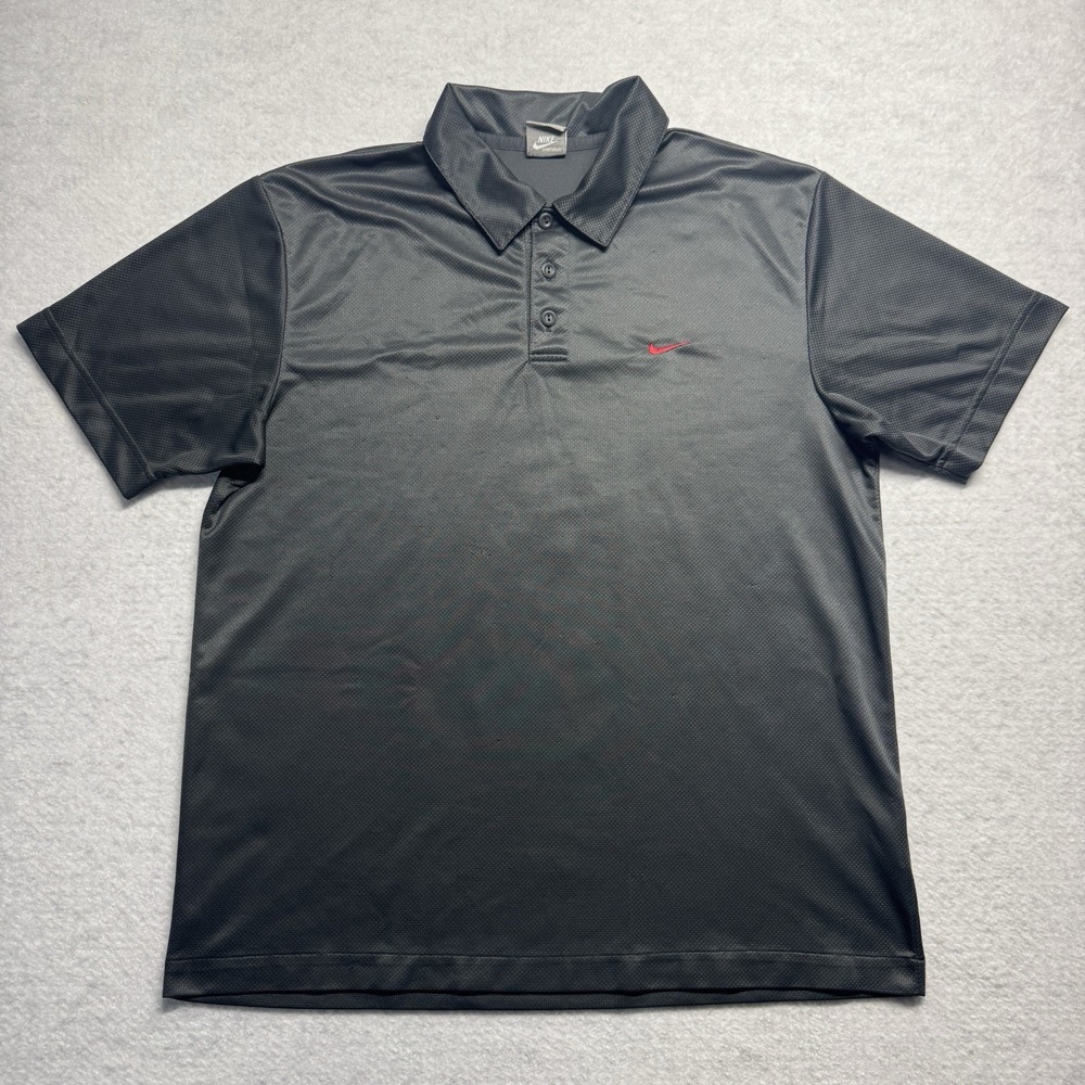 Nike Sportswear Polo Shirt Gray Athletic Golf Men's Size Large